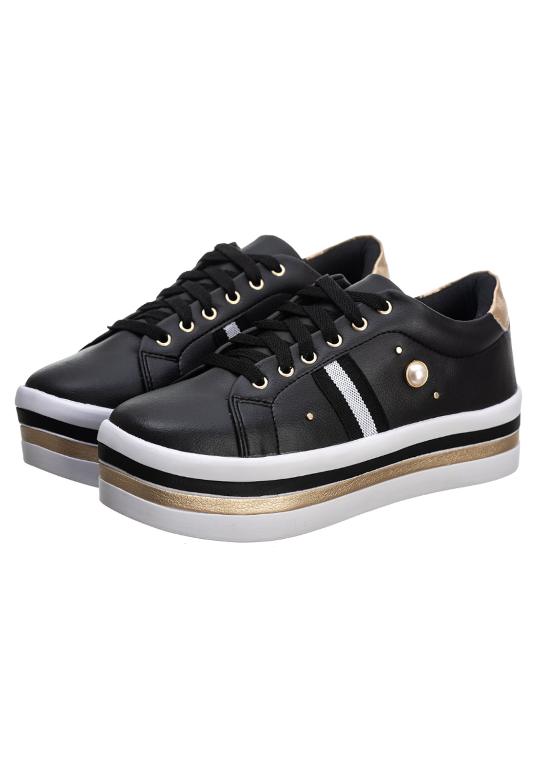 Tenis plataforma cheap preto feminino