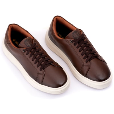 Sapatenis Tenis Casual Masculino Café Original Adulto