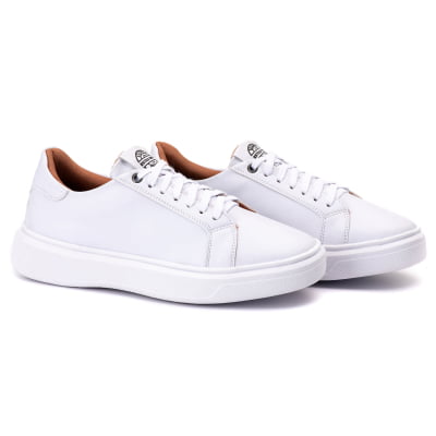 Sapatenis Tenis Casual Masculino Branco Original Adulto